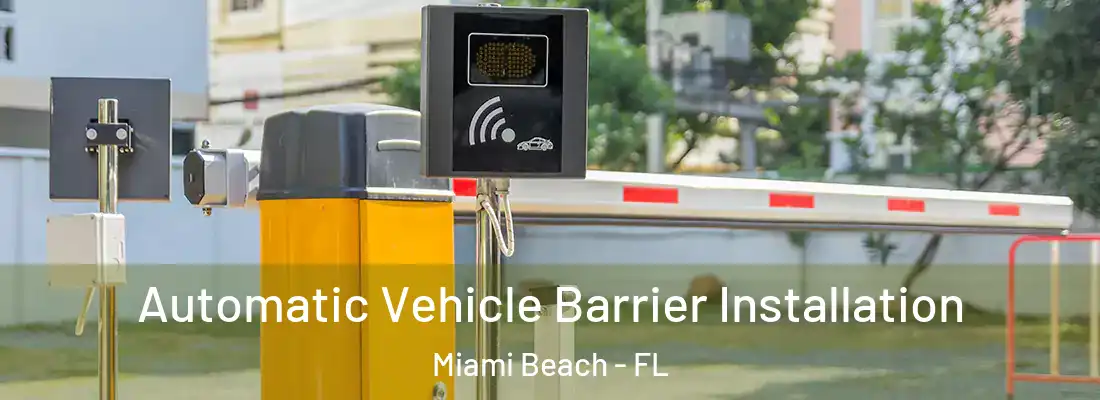  Automatic Vehicle Barrier Installation Miami Beach - FL