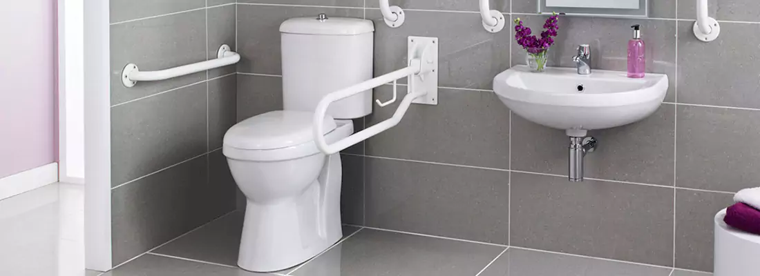 Modern Handicap Bathroom Solutions with Safety Features in Miami Beach, FL
